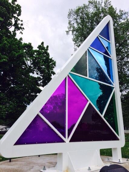 Sundial Flatland Sculpture by Andrew Severns
